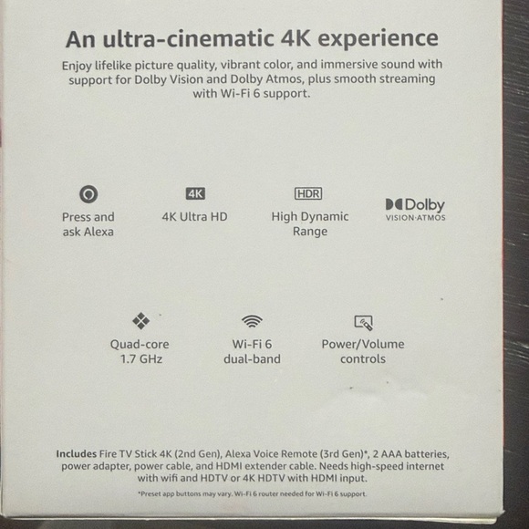 Amazon Fire TV Stick 4K - Red and Black - Picture 2 of 5